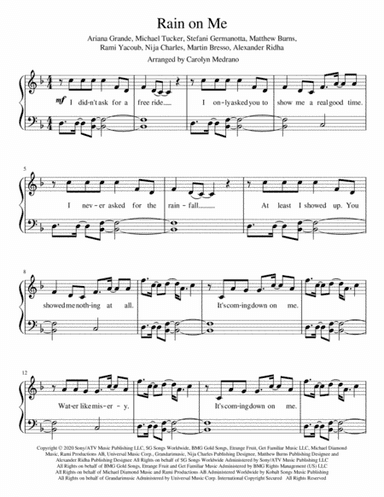 Rain On Me (arr. Carolyn Medrano)