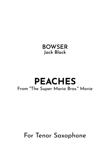 Peaches (arr. Jireh J.)