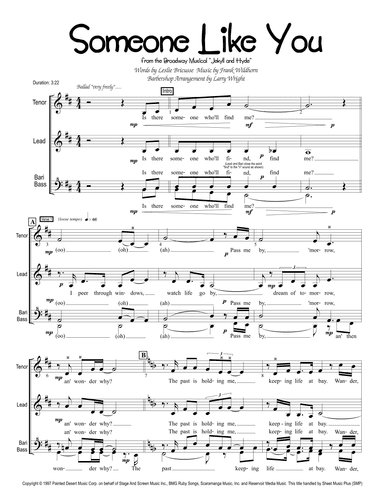Someone Like You (arr. Larry Wright)