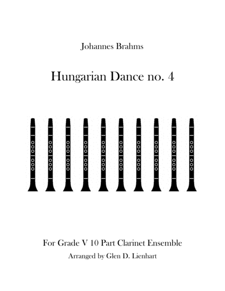 Hungarian Dance no. 4 (arr. Glen D. Lienhart)