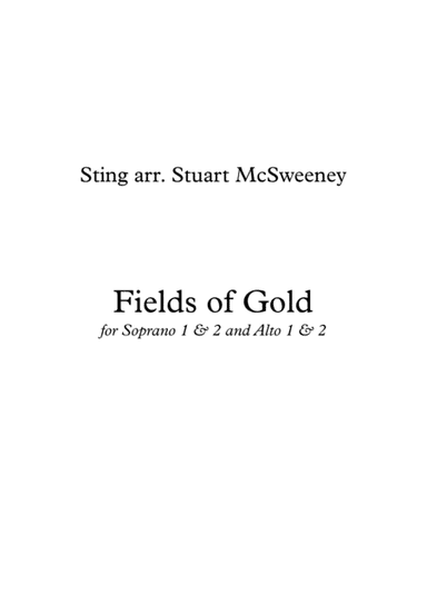 Fields Of Gold (arr. Stuart McSweeney)