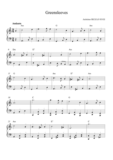 Greensleeves (arr. Alex Nunes Rodrigues)