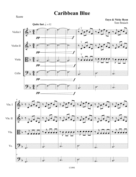 Caribbean Blue (arr. Tom Strauch)
