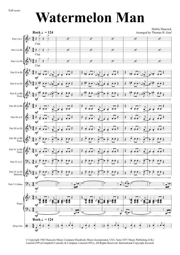 Watermelon Man (arr. Thomas Graf)