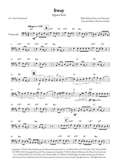 Sway (quien Sera) (arr. Tom Drummond)