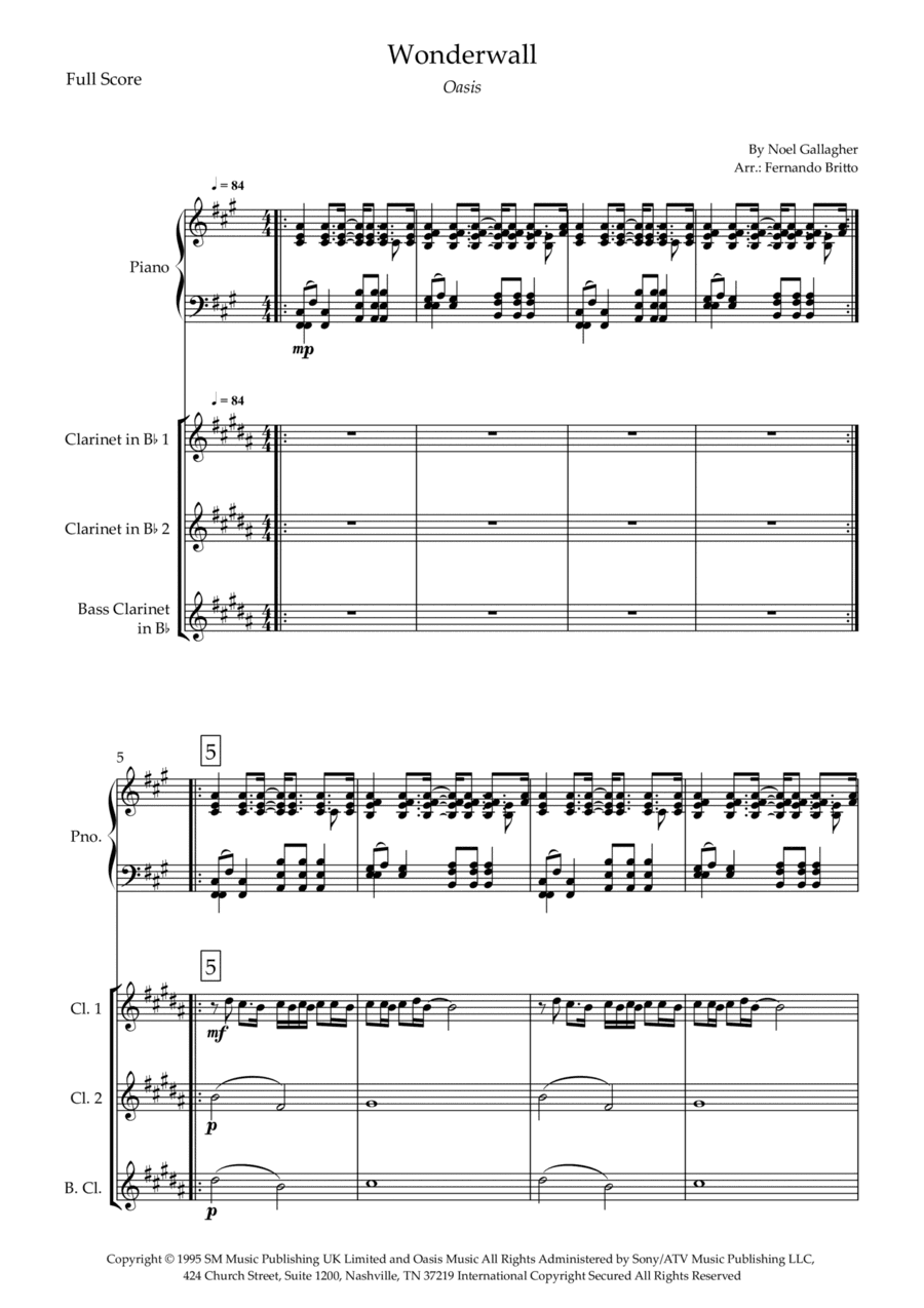 Wonderwall (arr. Fernando Britto)