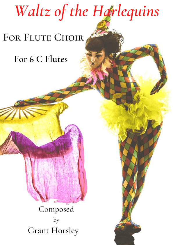 Waltz of the Harlequins for Flute Choir (6 C Flutes)