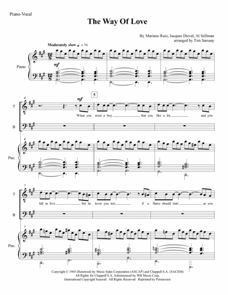 The Way Of Love (arr. Tim Sarsany)