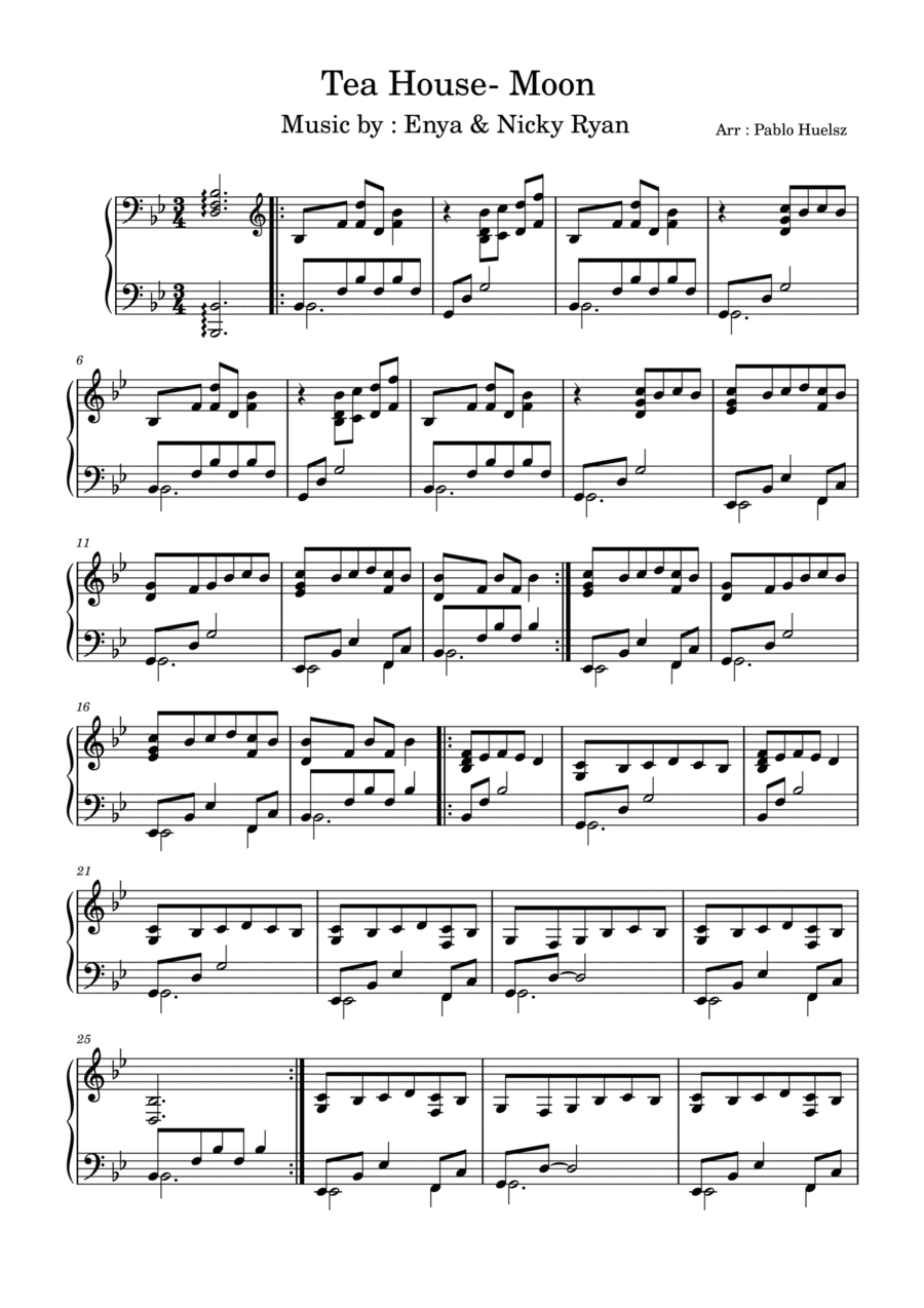 Teahouse Moon (arr. Pablo Huelsz)