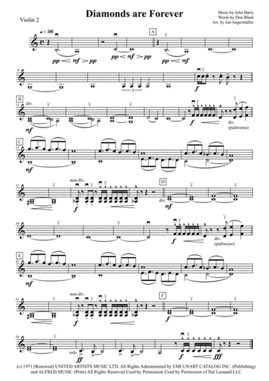 Diamonds Are Forever (arr. Jan Angermüller)