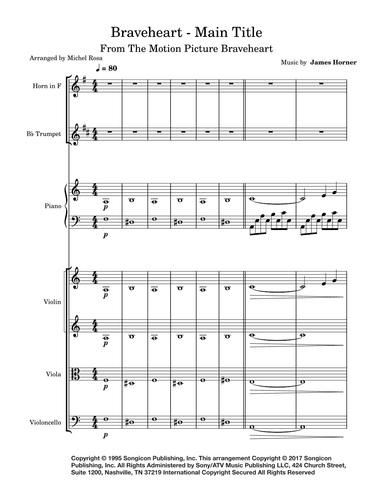 Braveheart - Main Title (arr. Harmonistas)