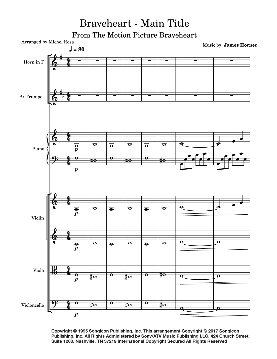 Braveheart - Main Title (arr. Harmonistas)