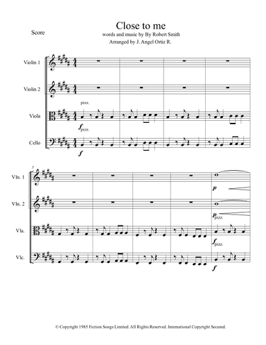 Close To Me (arr. Angeluz ramwagmoz)