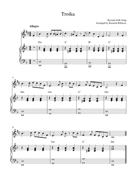 Troika (arr. Kaiserin Rebecca)