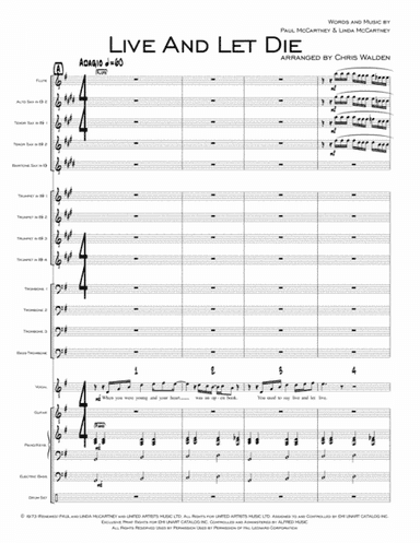 Live And Let Die (arr. Chris Walden)