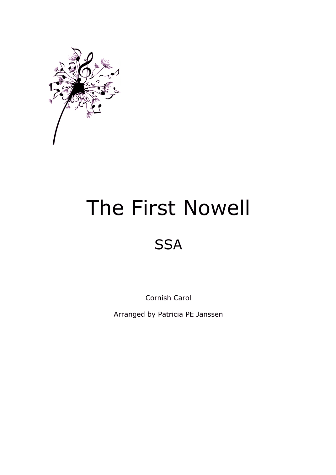 The First Nowell (SSA) (arr. Patricia PE Janssen)