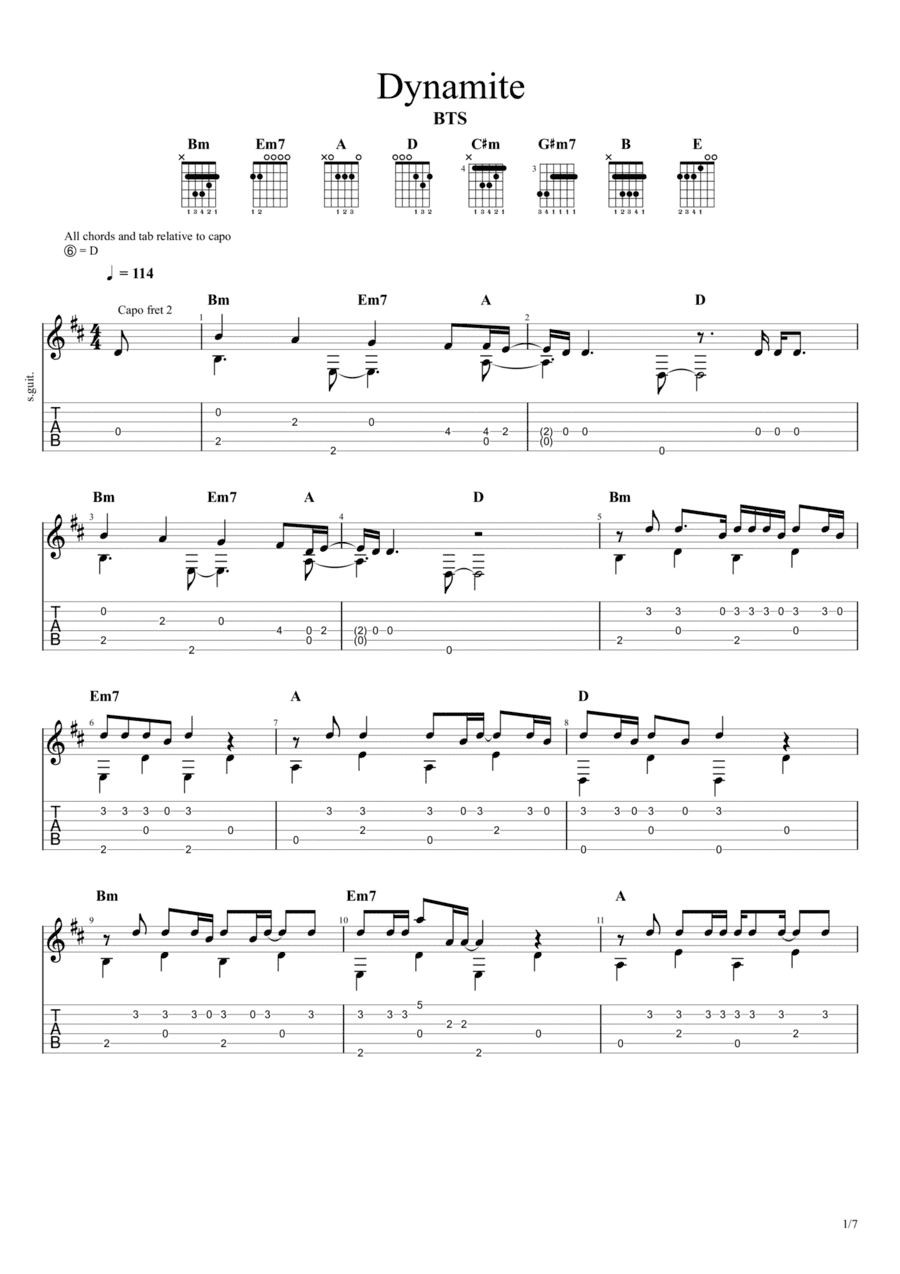 Dynamite (arr. Chris Richter)