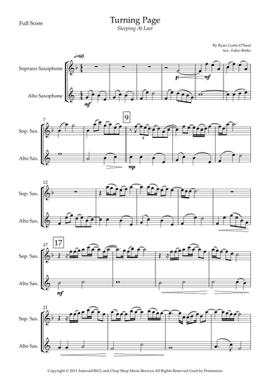 Turning Page (arr. Fabio Britto)