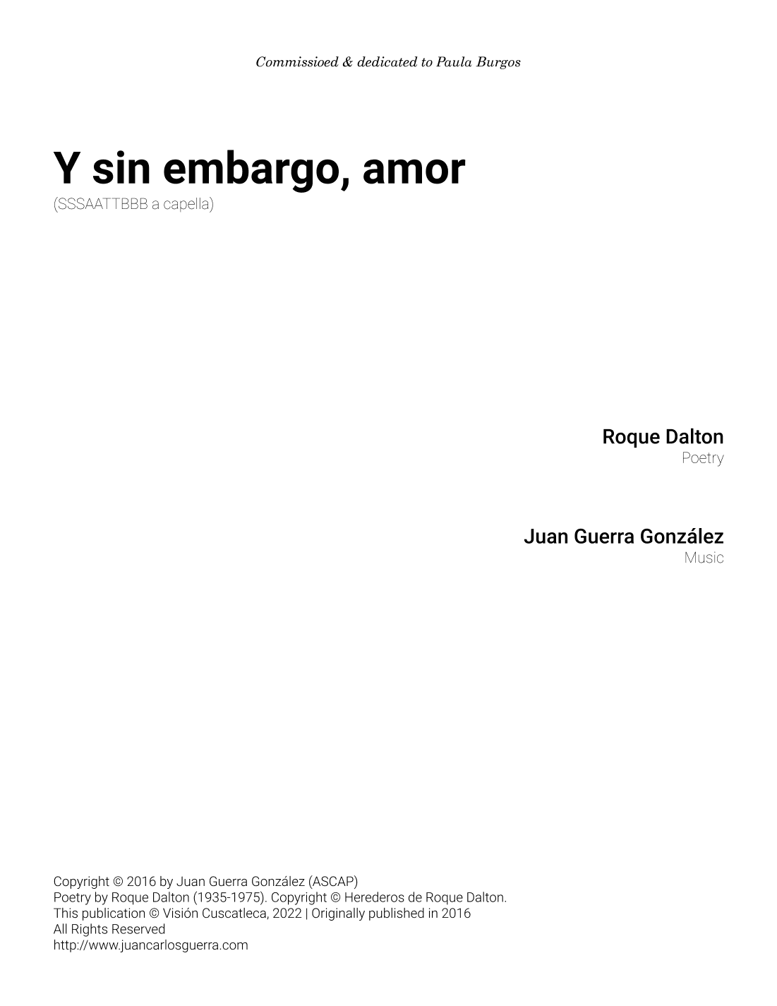 Y sin embargo amor