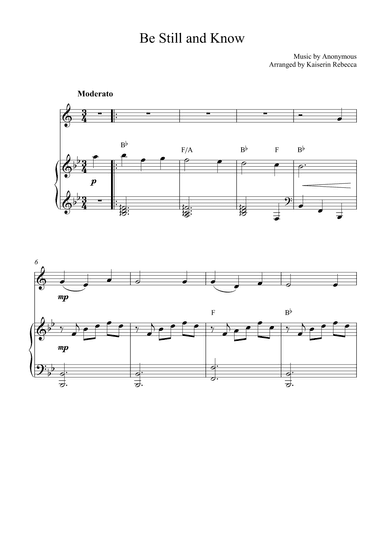 Be Still and Know (arr. Kaiserin Rebecca)