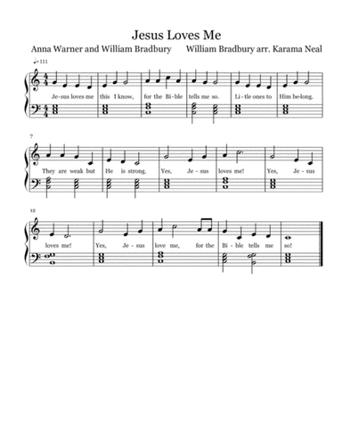 Jesus Loves Me, Lift Every Voice and Sing, What a Friend We Have in Jesus, and Amazing Grace (arr. Karama Neal)