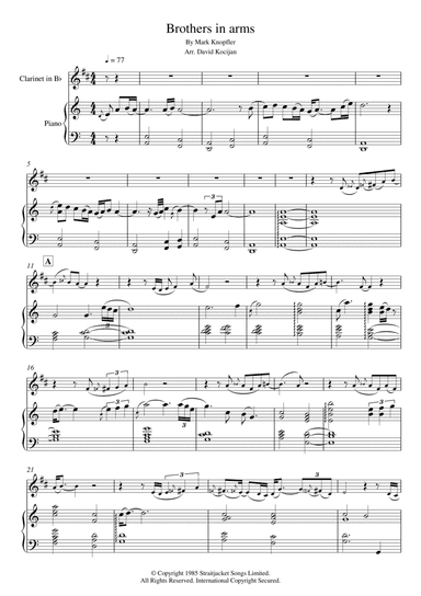 Brothers In Arms (arr. David Kocijan)