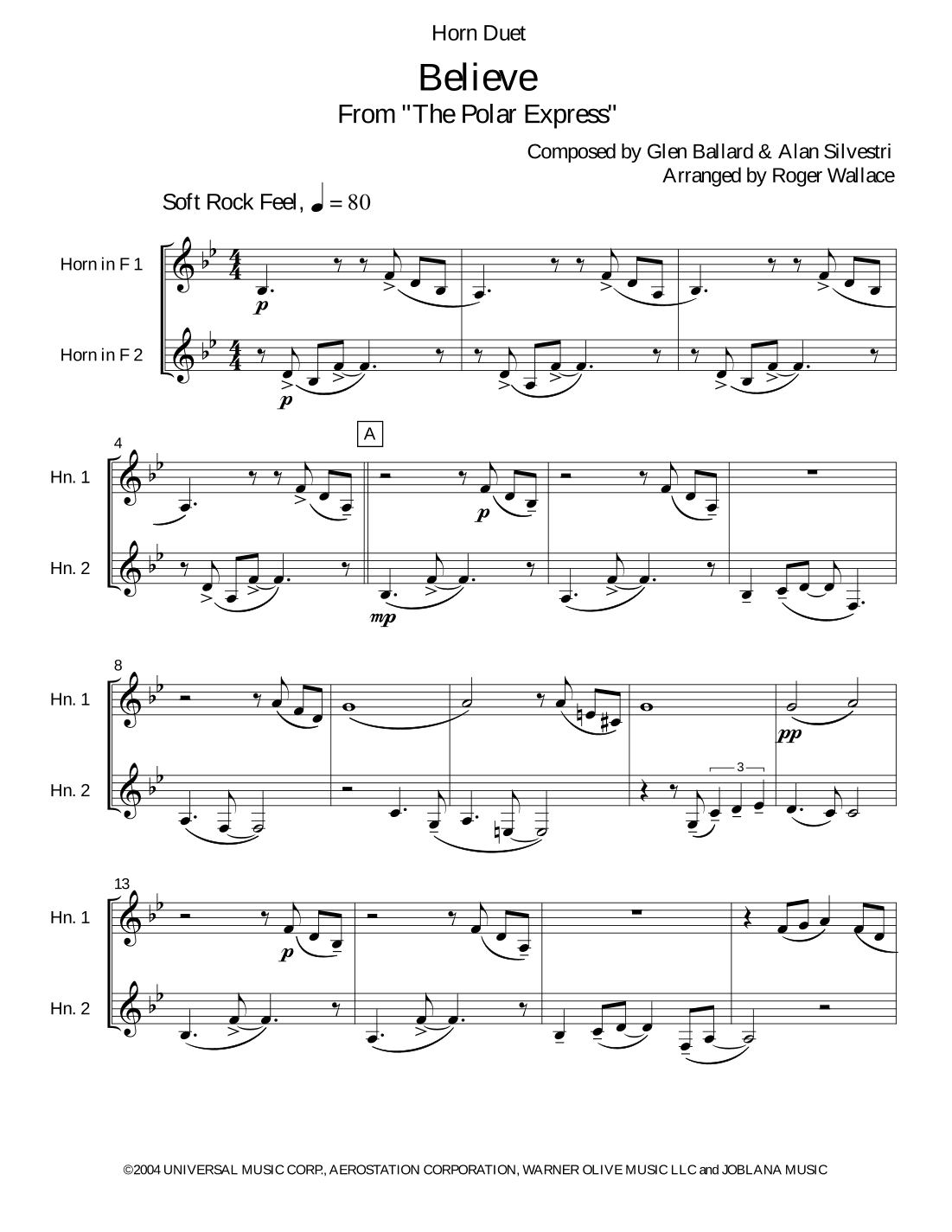 The Polar Express (arr. Roger Wallace)