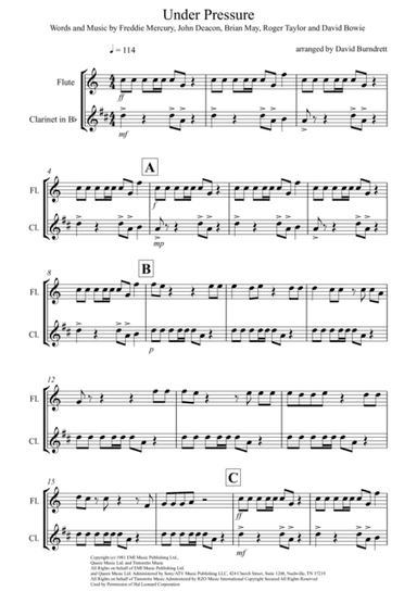 Under Pressure (arr. David Burndrett)