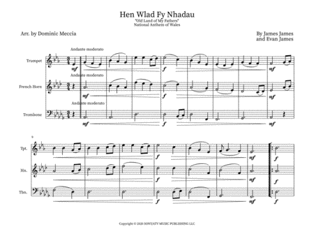 Hen Wlad Fy Nhadau (arr. Dominic Meccia)