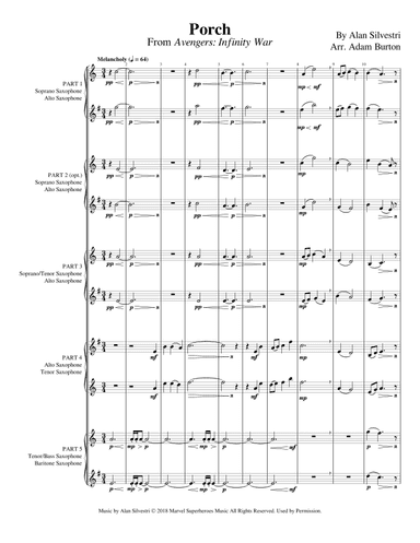 Porch (arr. Adam Burton)