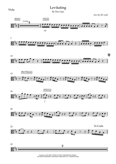 Levitating (arr. Matt Luff)