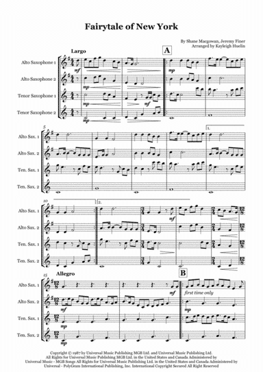 Fairytale Of New York (arr. Kayleigh Huelin)