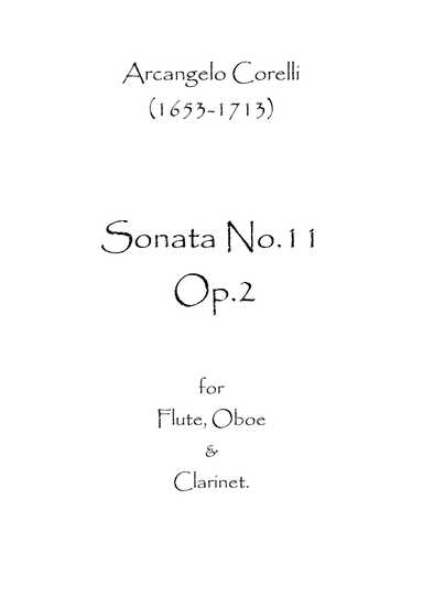 Sonata No.11 Op.2 (arr. Spence Bundy)