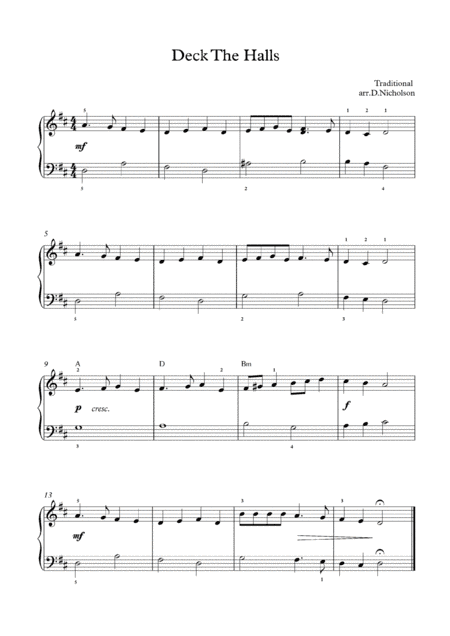 Deck The Halls (arr. Daniel Nicholson)