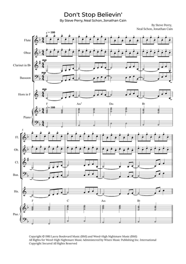 Don't Stop Believin' (arr. Alex Nunes Rodrigues)