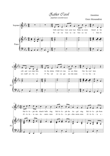 Zither Carol voce e piano (arr. E.Alessandrini)