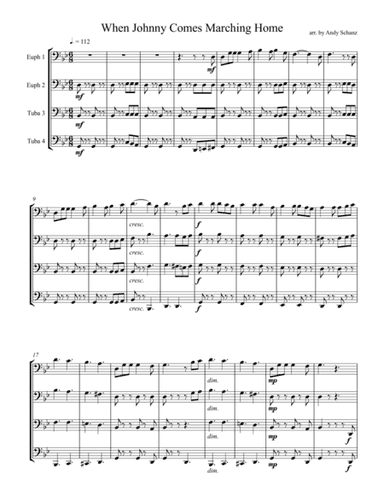 When Johnny Comes Marching Home (arr. Andy Schanz)