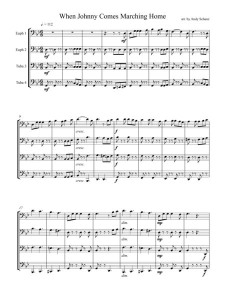 When Johnny Comes Marching Home (arr. Andy Schanz)