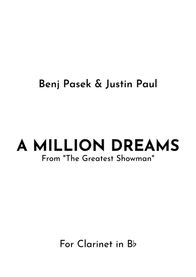 A Million Dreams (arr. Jireh J.)