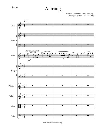 Arirang (Conductor Score) (arr. Jim Ailor)