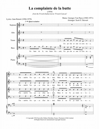 Complainte De La Butte (arr. Scott S. Stewart)