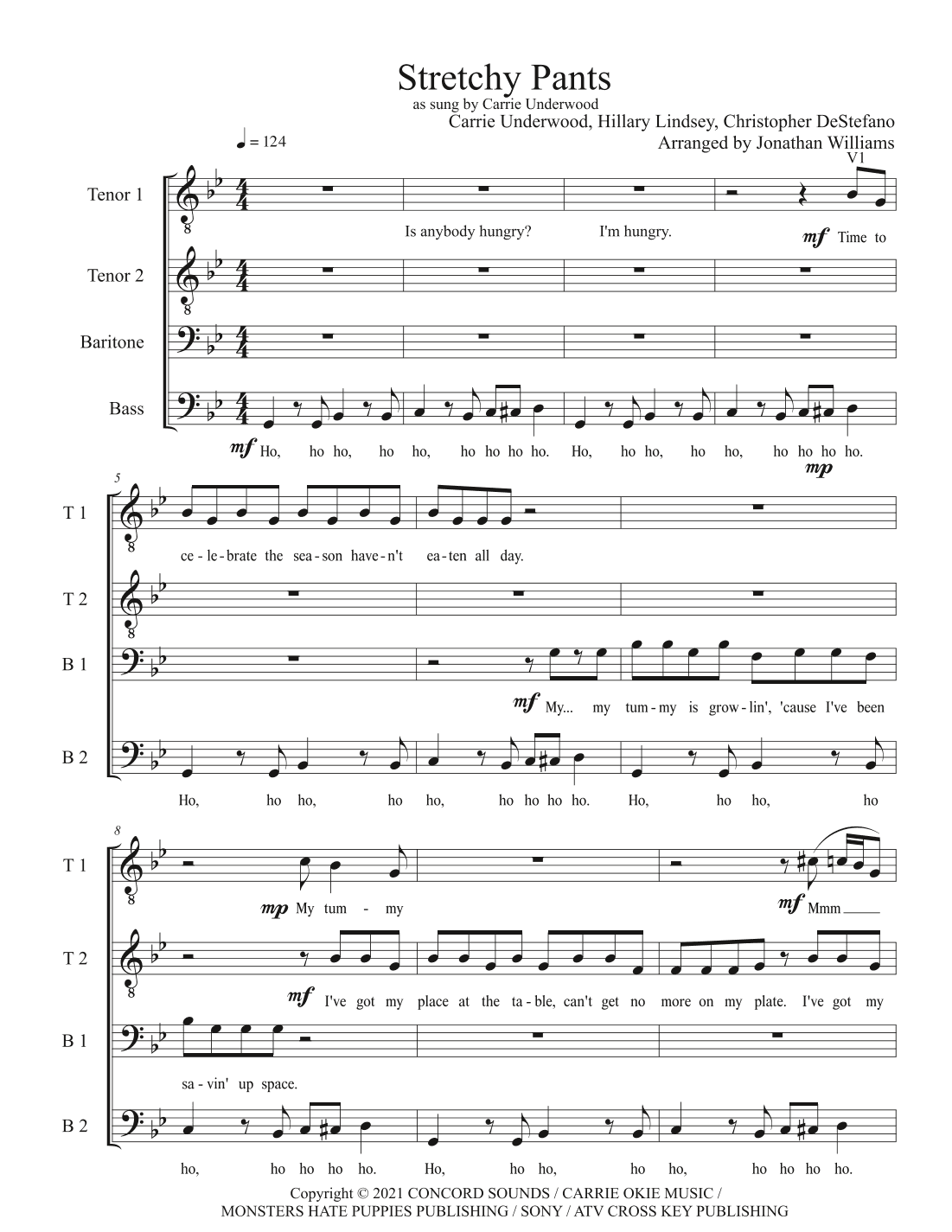 Stretchy Pants (arr. Jonathan Williams)