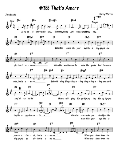 That's Amore (that's Love) (arr. John Fries)