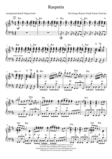 Rasputin (arr. Kamil Topaczewski)