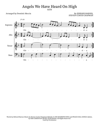 Angels We Have Heard On High (arr. Dominic Meccia)