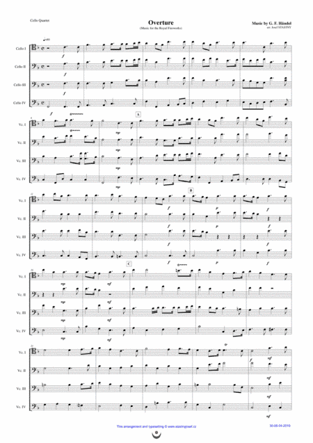Overture (Music for the Royal Fireworks) (arr. Josef STASTNY)
