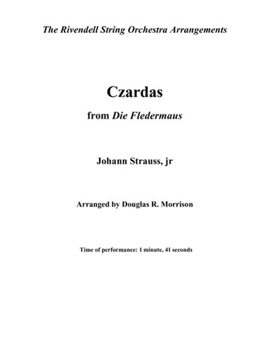 Czardas from Die Fledermaus (arr. Douglas R. Morrison)