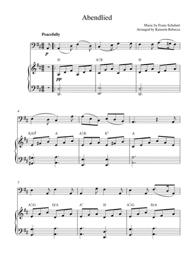 Abendlied (arr. Kaiserin Rebecca)
