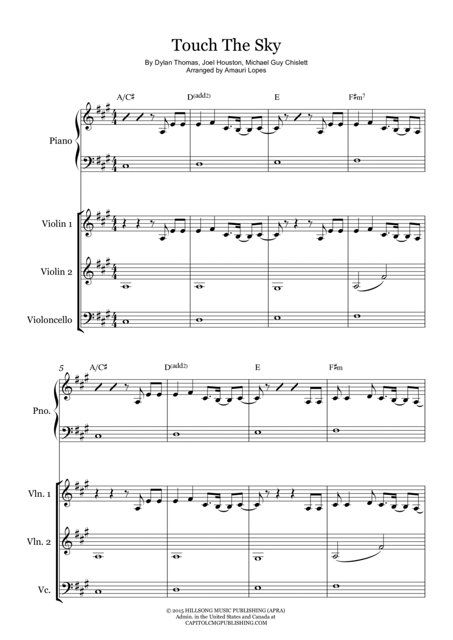 Touch The Sky (arr. Amauri Lopes)