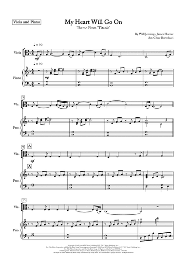 My Heart Will Go On (love Theme From 'titanic') (arr. César Bortolucci)